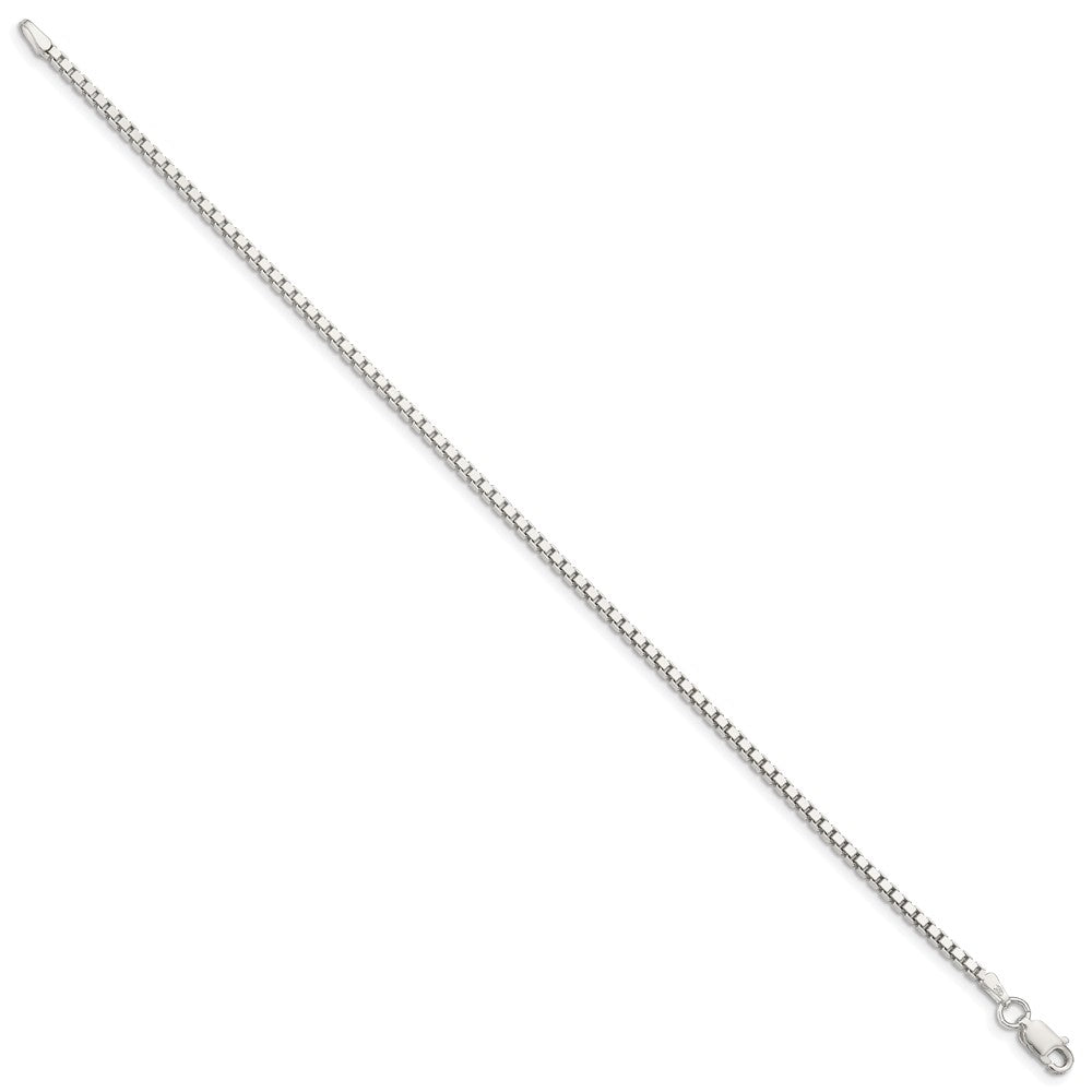Sterling Silver 1.9mm Box Chain 8 inches