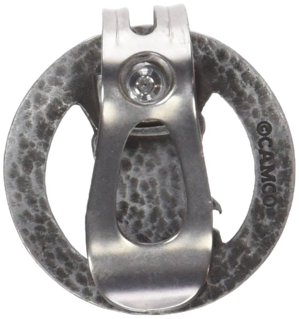 Silver-tone GUARDIAN ANGEL PROTECT US Visor Clip