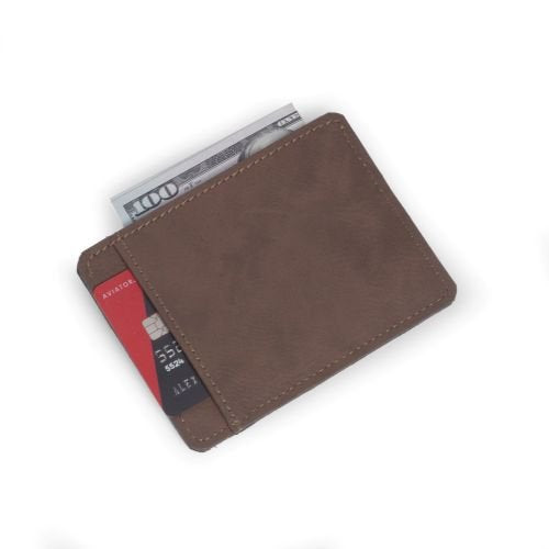 Bey-Berk UC103N - Card holder - leatherette - rustic brown