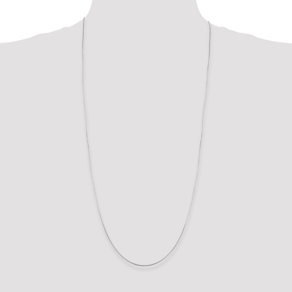 Sterling Silver 1mm Mirror Box Chain 30 Inches