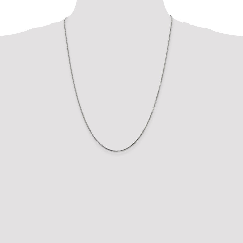 Sterling Silver 1.2mm Snake Chain 24 Inches