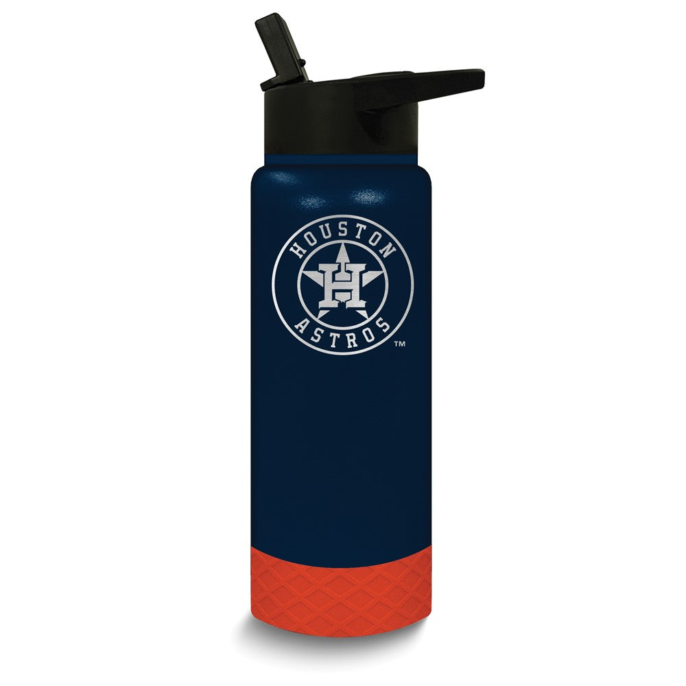 MLB Houston Astros Stainless Steel Silicone Grip 24 oz. Water Bottle