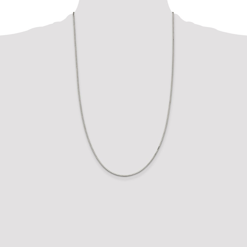 Sterling Silver 1.5mm Box Chain 26 Inches