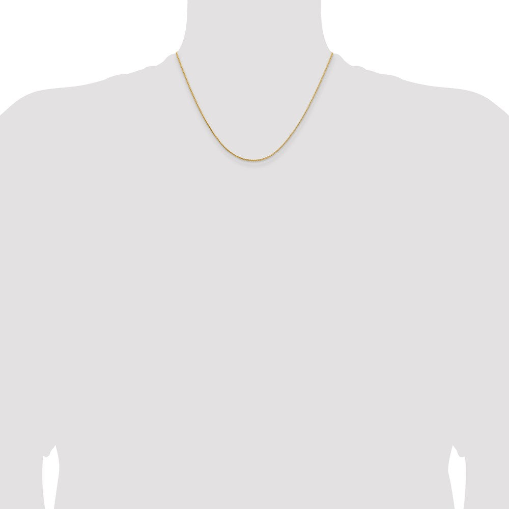 14K 1.15mm D/C Open Franco Chain