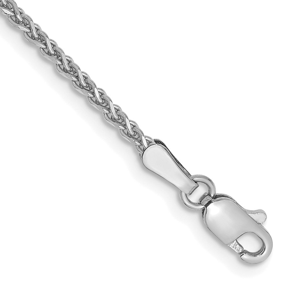 14K White Gold 6 inch 1.7mm Diamond-cut Spiga with Lobster Clasp Chain 6 inches