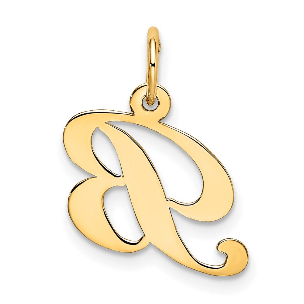 10K Small Fancy Script Initial B Charm