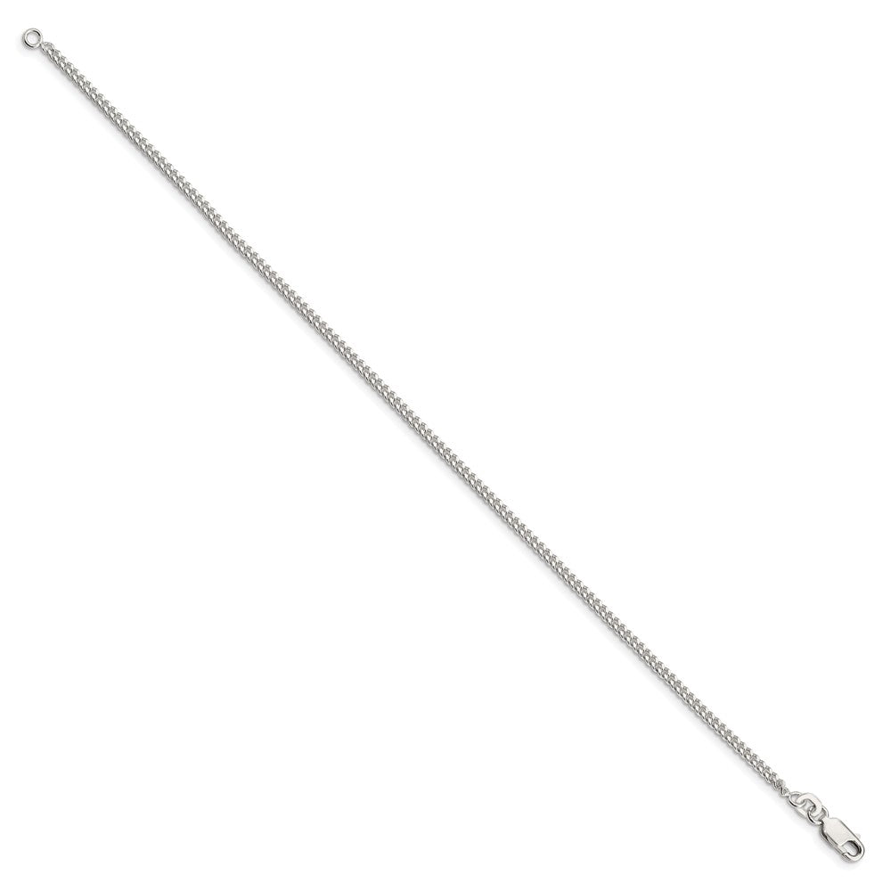 Sterling Silver 2mm Curb Chain 8 inches