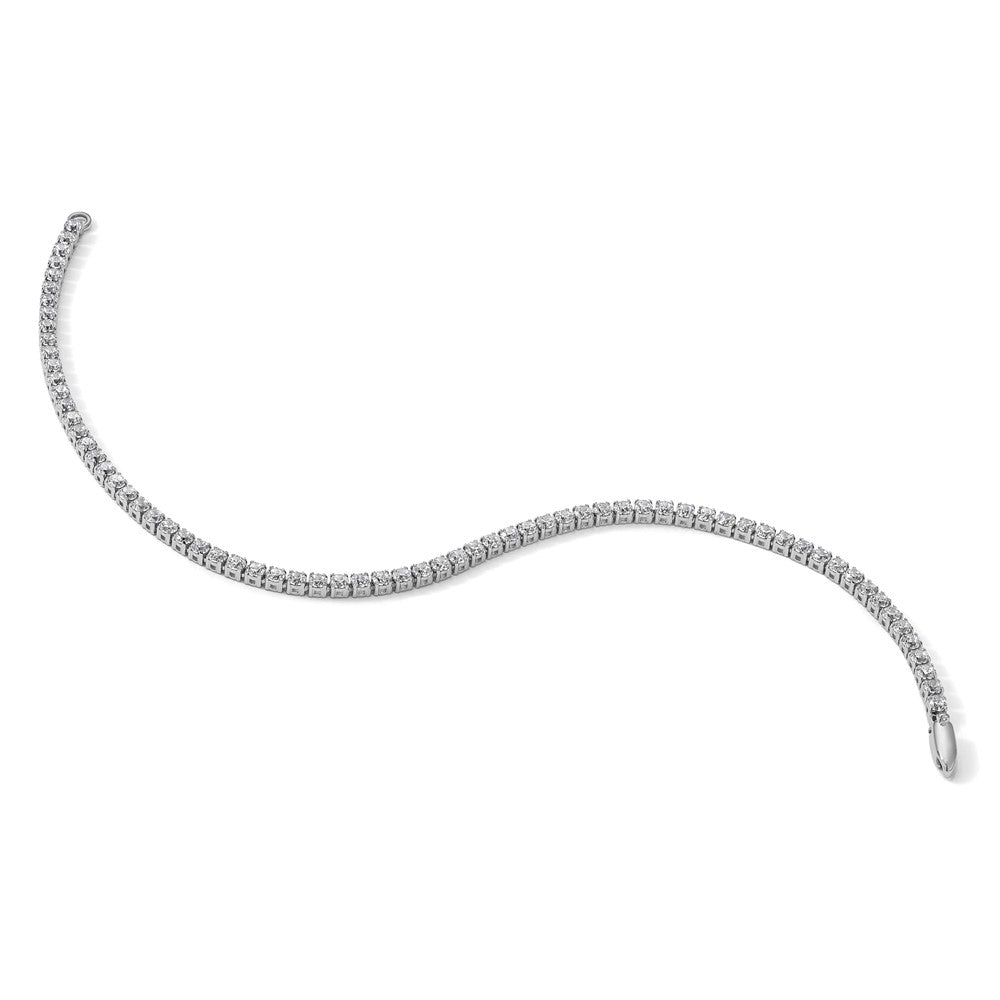 14k White Gold 2 1/8 carat Lab Grown Diamond VS/SI+ G+ Complete Round Tennis Bracelet