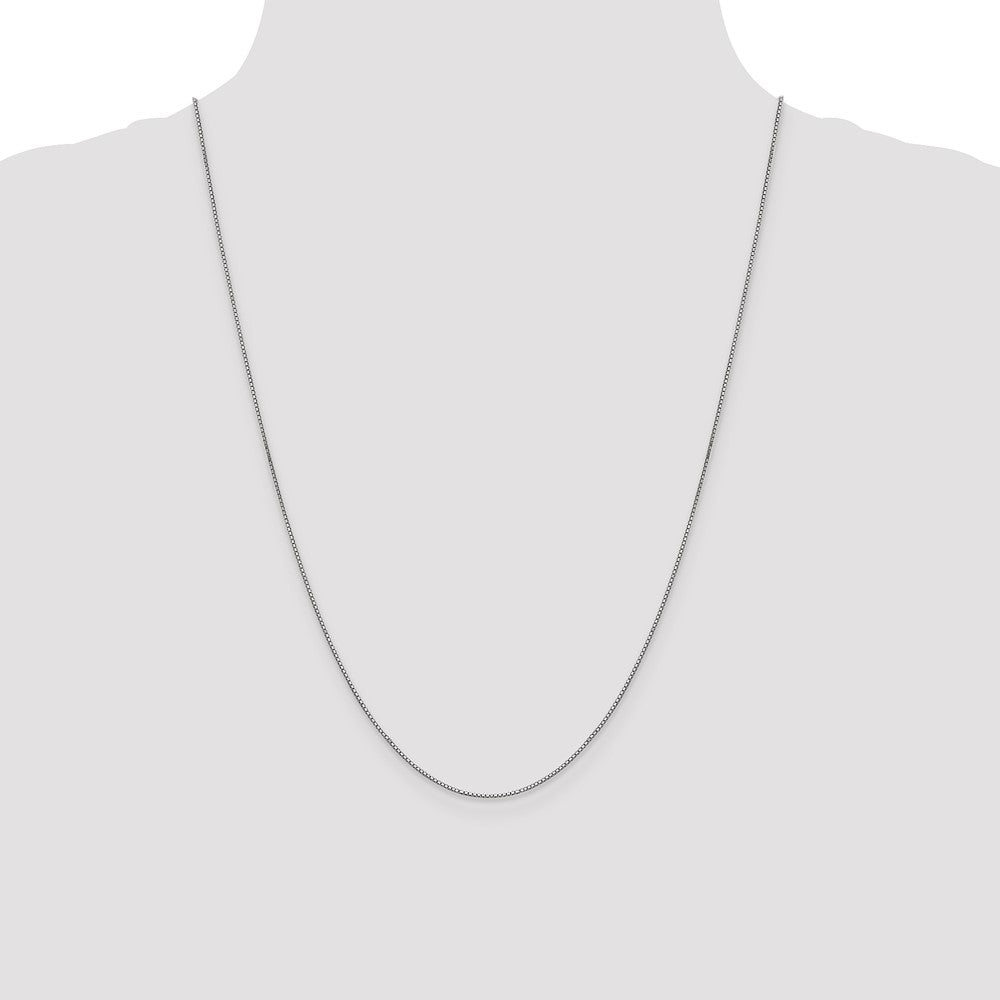 10k White Gold .9mm Box Chain