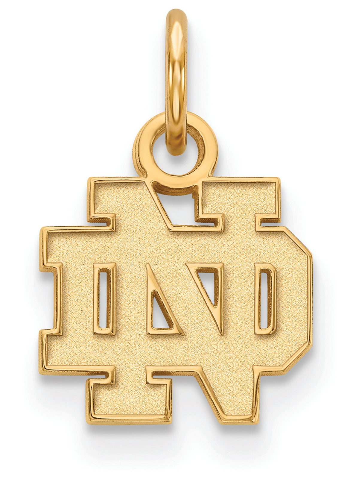 10k Yellow Gold Logoart University Of Notre Dame Extra Small Pendant Female Adult