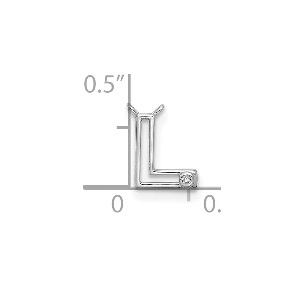 Stella & Dot 10kw Diamond Initial L Charm Element