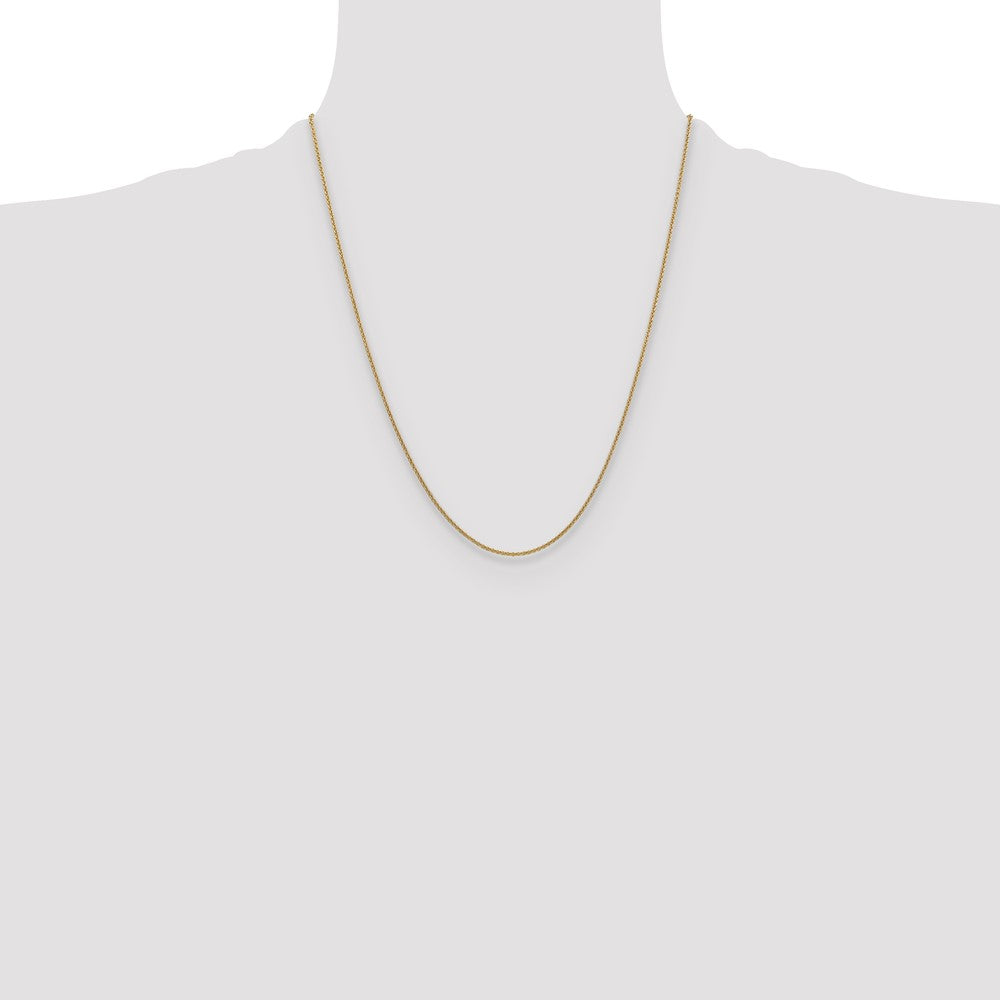 14K 1.6mm Round Cable Chain