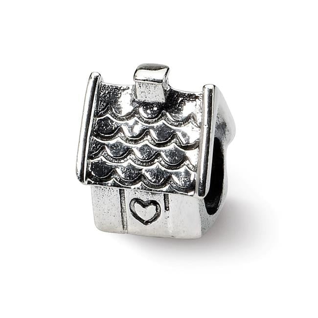 Sterling Silver Reflections House Bead