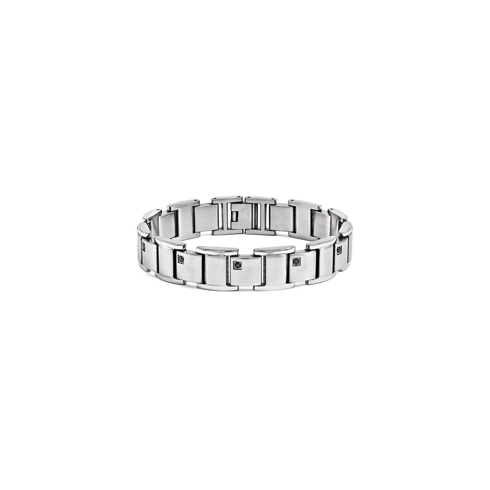 Steel Black Diamond bracelet