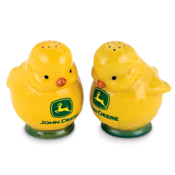 John Deere Stoneware Chicks Salt and Pepper Shaker Set Official Licensed