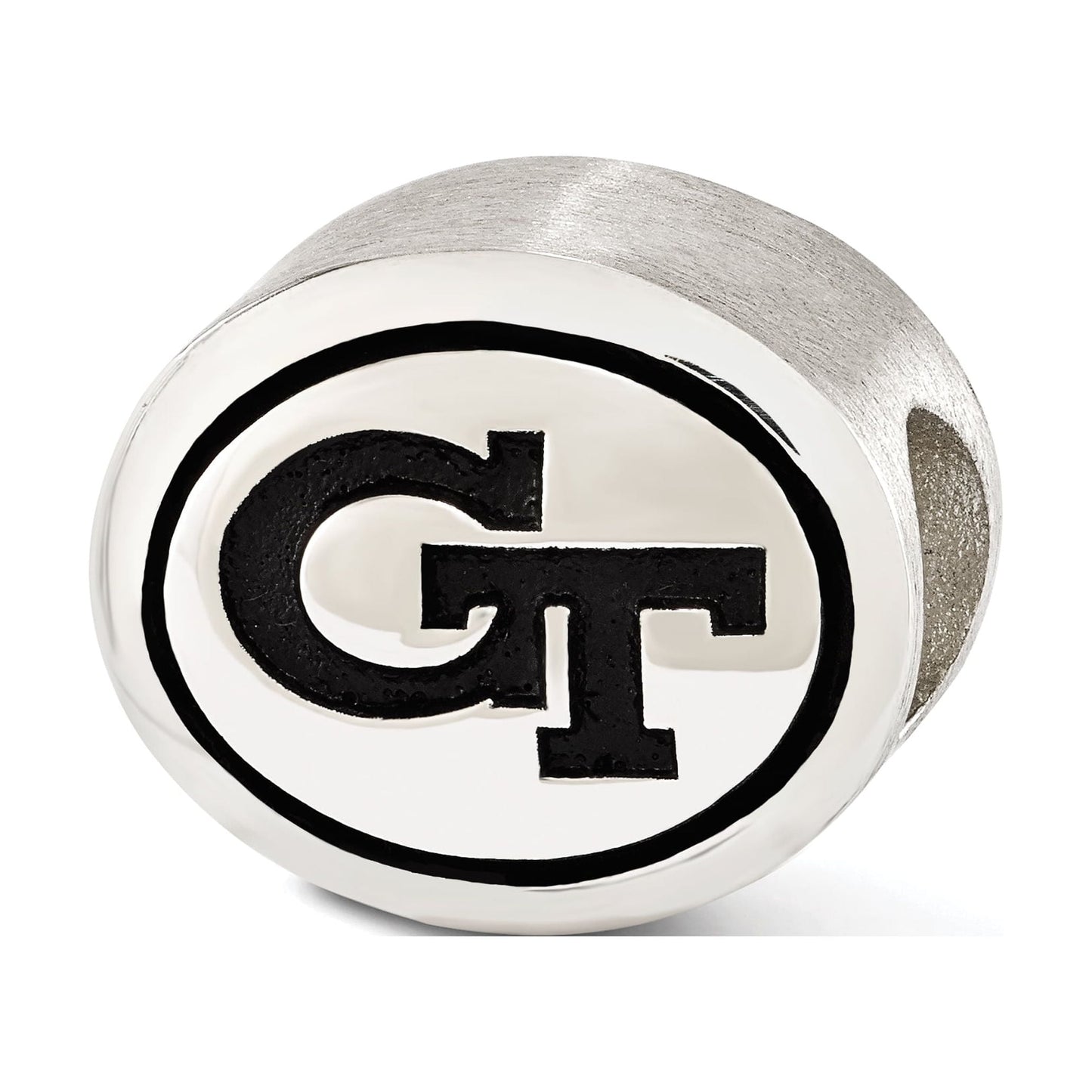 Sterling Silver Antiqued Georgia Tech Collegiate Bead