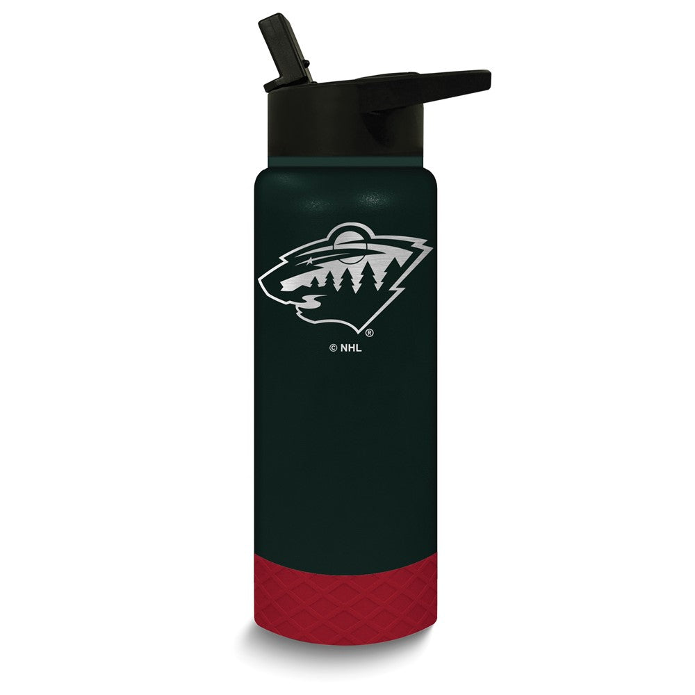 NHL Minnesota Wild Stainless Steel Silicone Grip 24 oz. Water Bottle