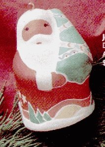 Jolly Santa Showcase Ornament Symbols of Christmas 1995 Hallmark Ornament QK1087