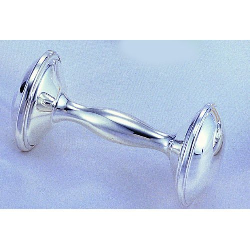 Leeber 8083A Dumbbell Rattle, Silver