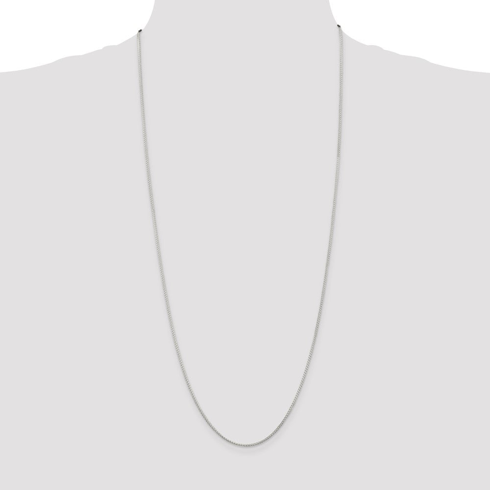 Sterling Silver 1.25mm Round Spiga Chain 30 Inches