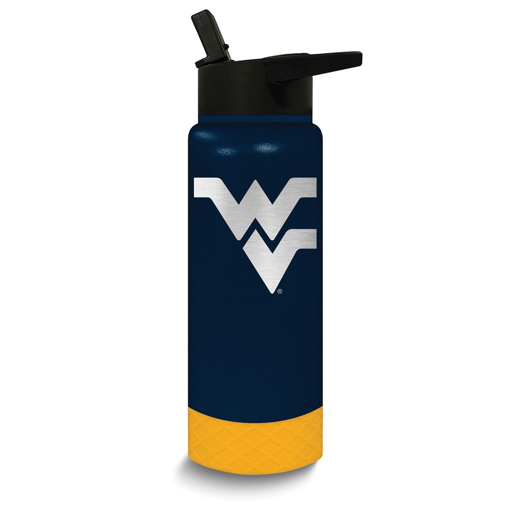 Collegiate West Virginia University Stainless Steel Silicone Grip 24 oz. Water Bottle