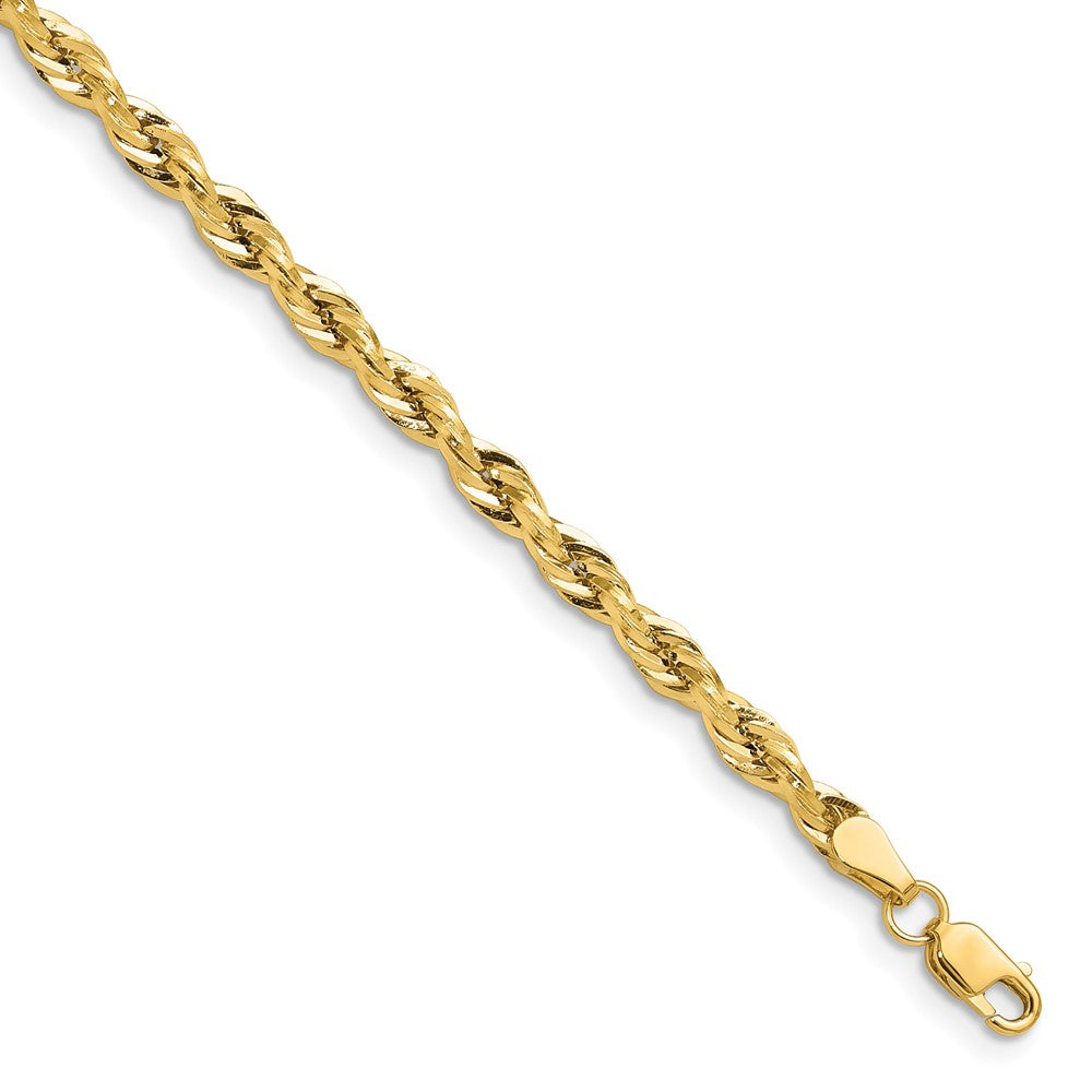 14ky 3.5mm Semi-Solid Rope Chain 8 inches