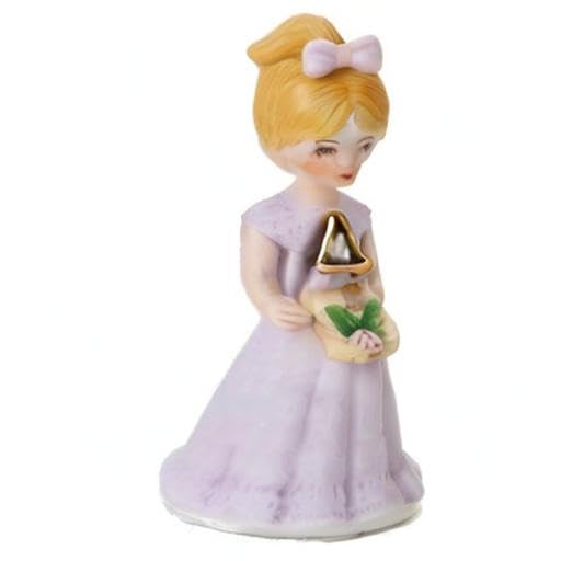 Growing Up Birthday Girls Blonde Age 4 Figurine 3.5in H