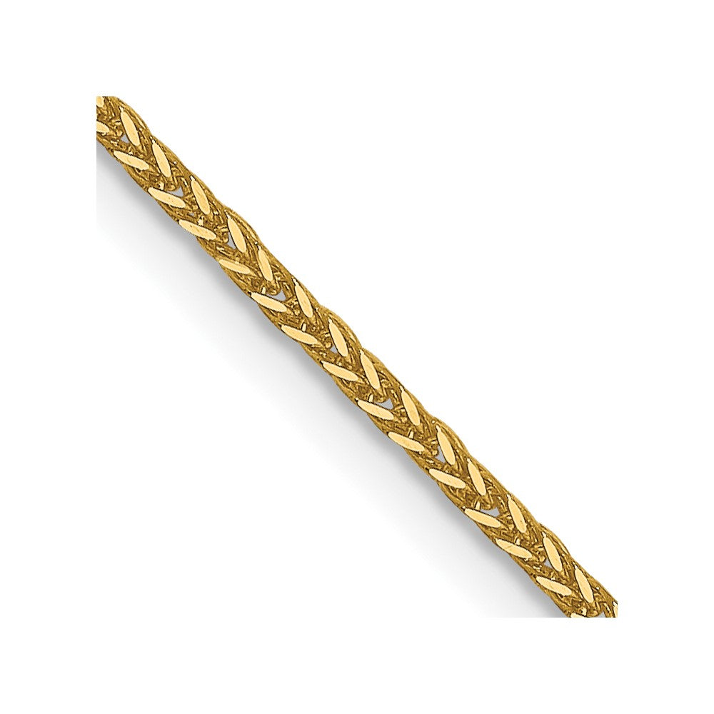14K 1 mm Quadra Wheat Chain