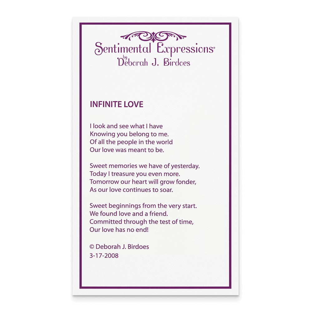 Sentimental Expressions Sterling Silver Rhodium-plated Polished Infinite Love 18in Necklace 18 Inches