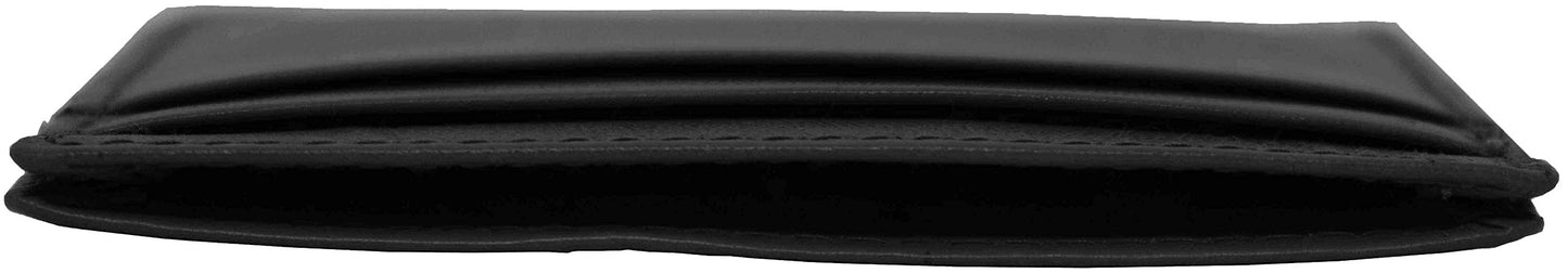 Genuine Cowhide Leather Pocket 6-Card Slim Wallet for Men & Women