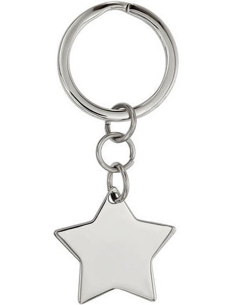 Stainless Steel Polished Star Key Chain