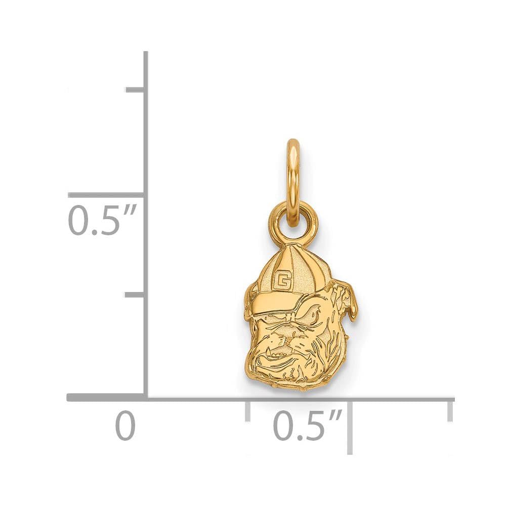 10k Gold LogoArt University of Georgia Bulldog Extra Small Pendant Q1Y043UGA