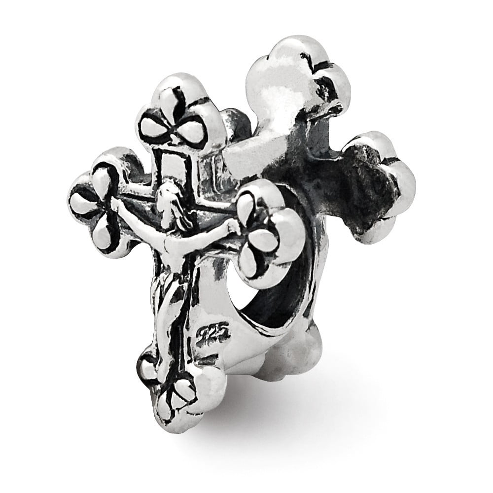Sterling Silver Reflections Crucifix Bead
