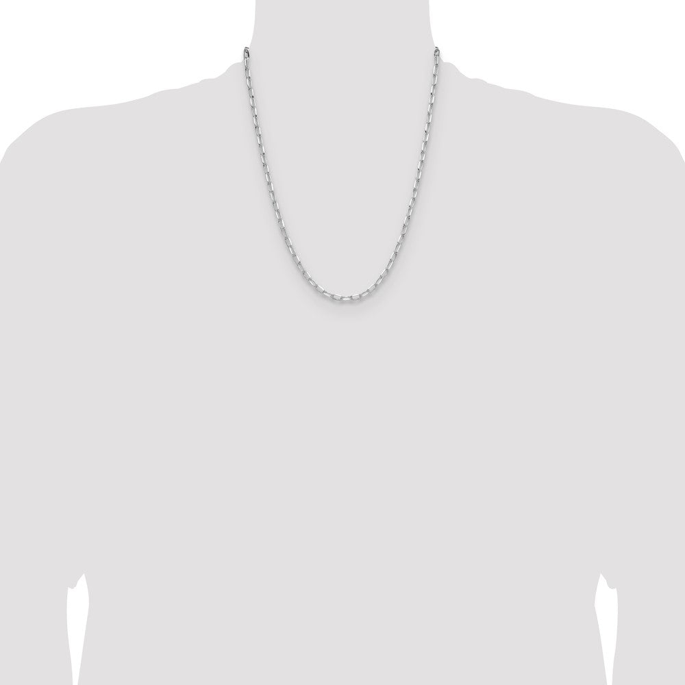 Sterling Silver Rhodium-plated 3.85mm D/C Forzantine Chain