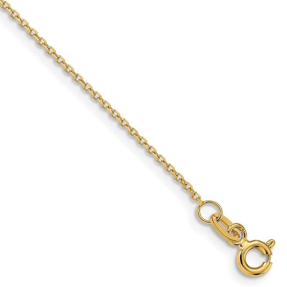14K 1.05 mm D/C Rolo Chain