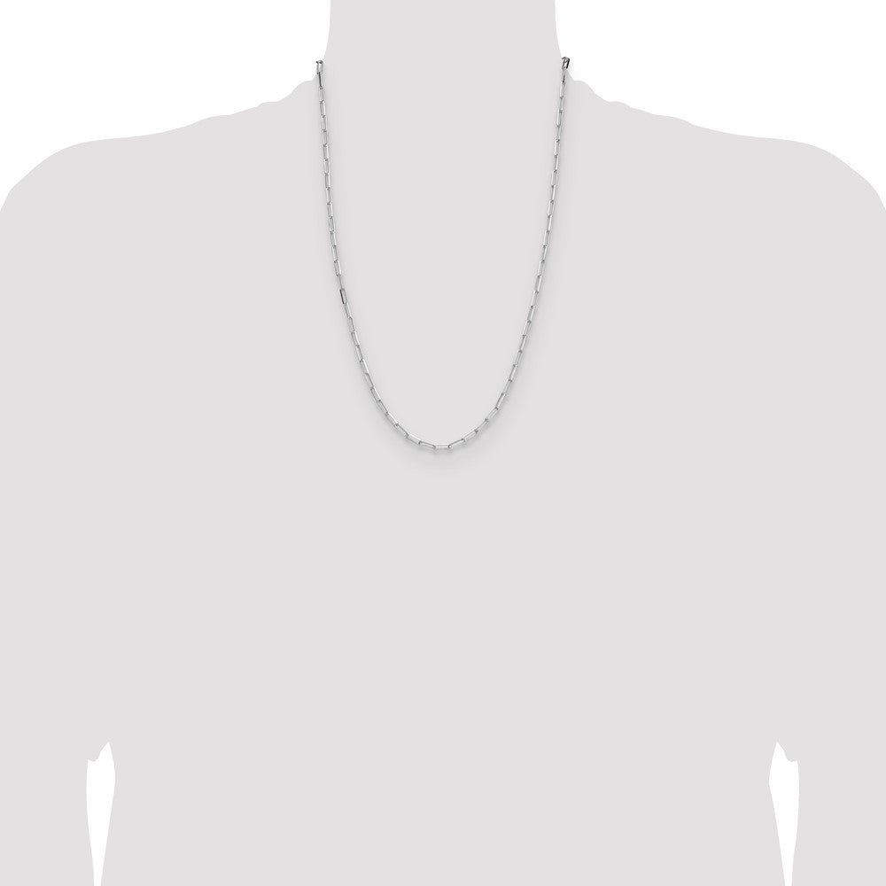 Sterling Silver 3.1mm D/C Paperclip Chain