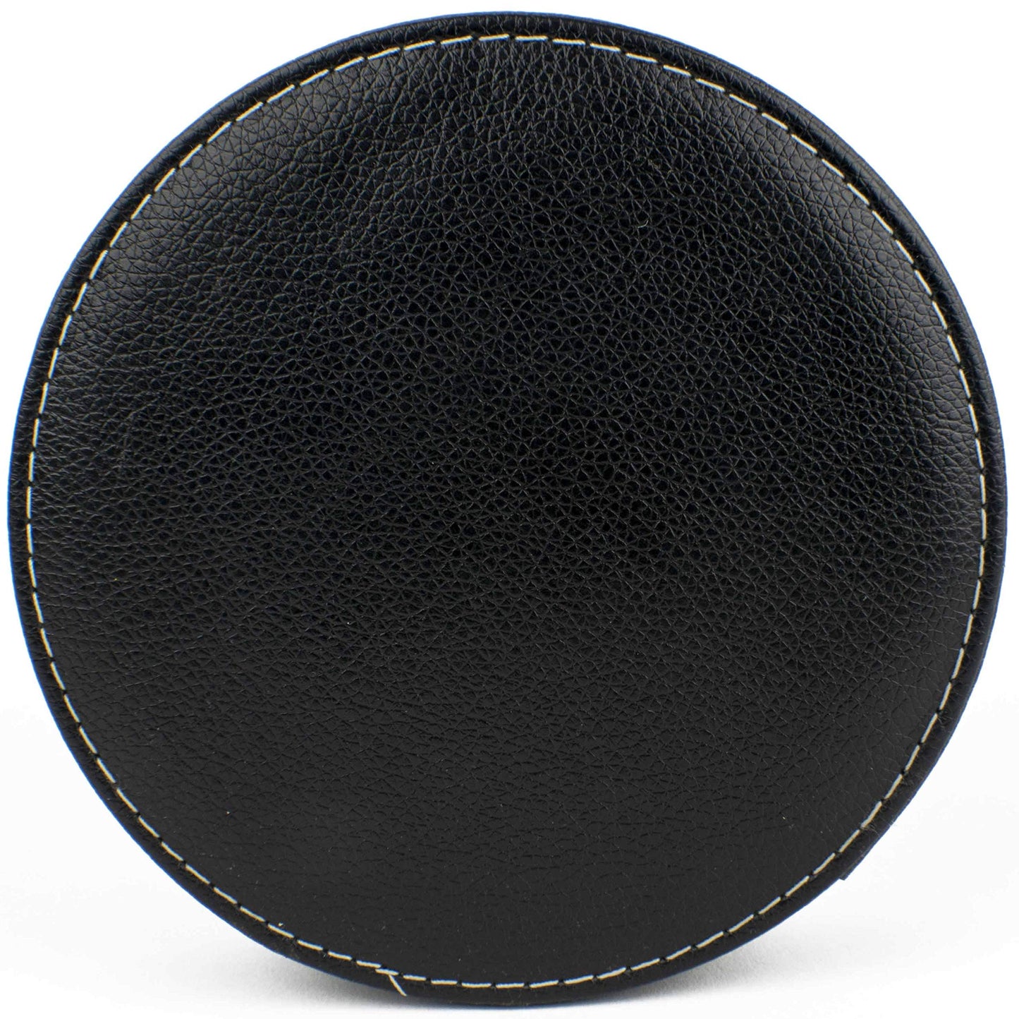 4-Piece Wine Bottle Opener Accessory Gift Set in Black Leatherette Round Case