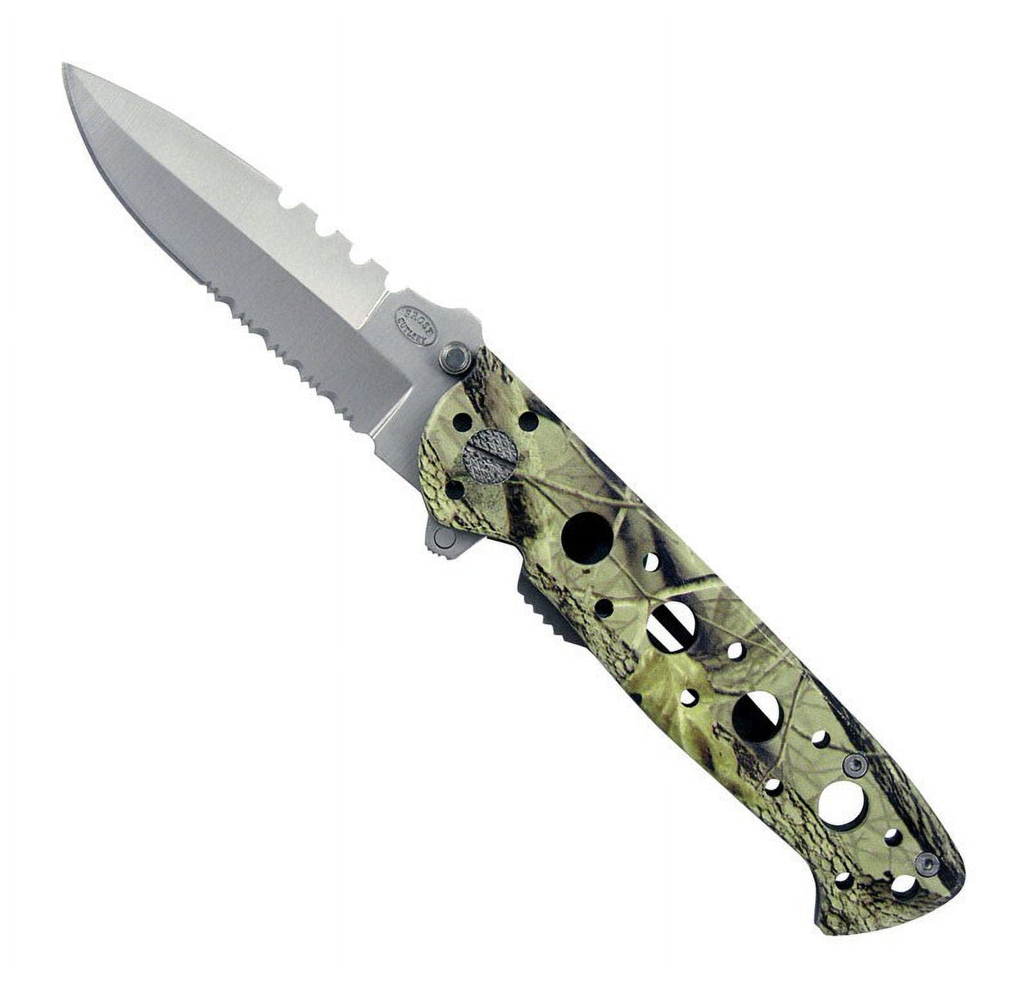 White Oak Folding Knife By Frost Mfrpartno 16-040Ca