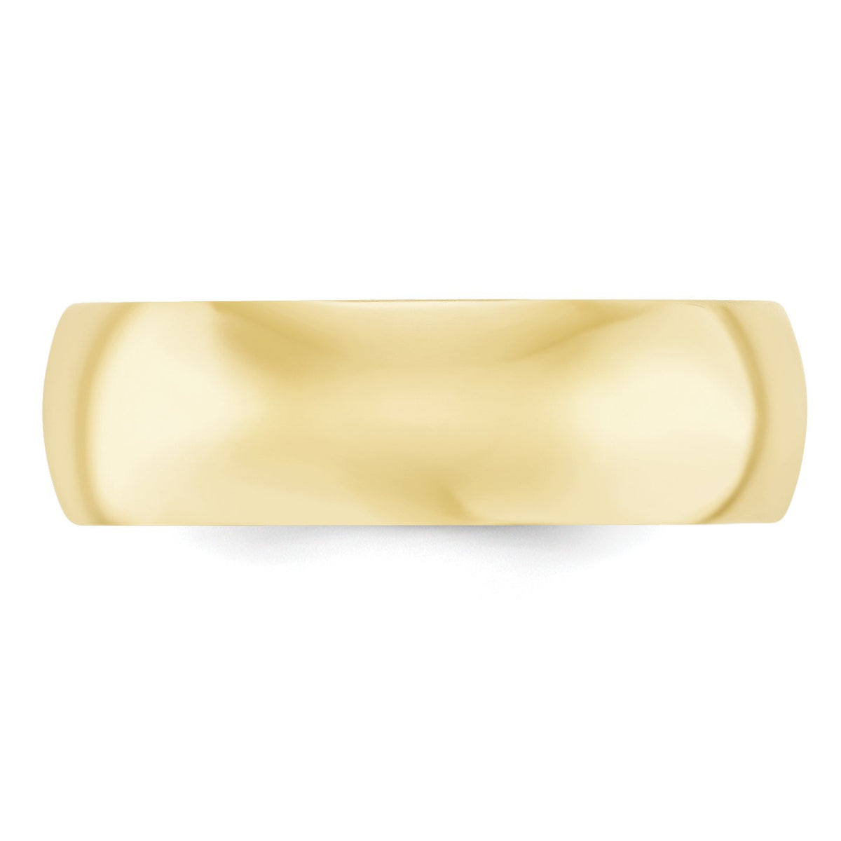 10k Yellow Gold 7mm Standard Weight Comfort Fit Wedding Band Size 9.5 1CF070