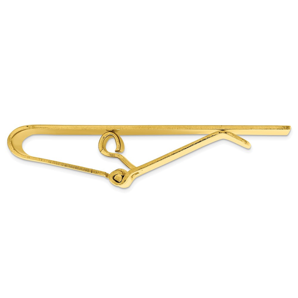 Gold-Plated Kelly Waters Hinged Engravable Rope Edge Money Clip
