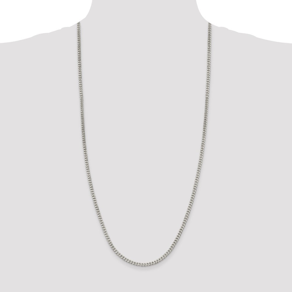 Sterling Silver 3.5mm Curb Chain 30 Inches