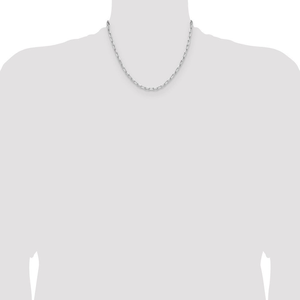 Sterling Silver Rhodium-plated 3.85mm D/C Forzantine Chain