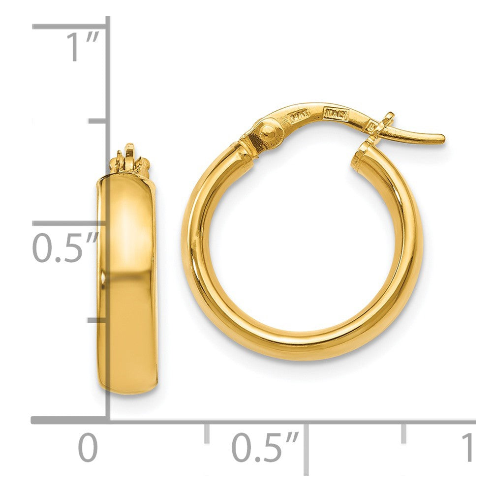 14K Polished Earrings