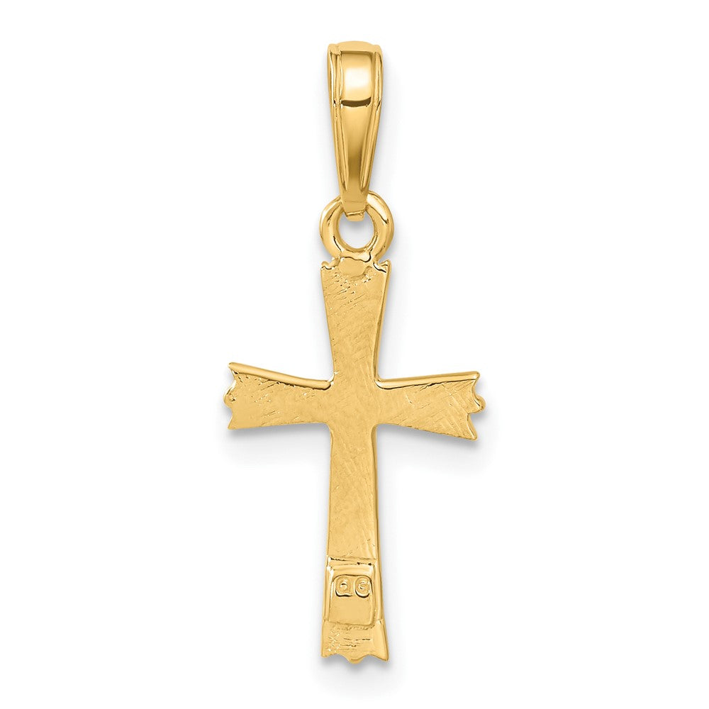 10K Cross Pendant Yellow Gold
