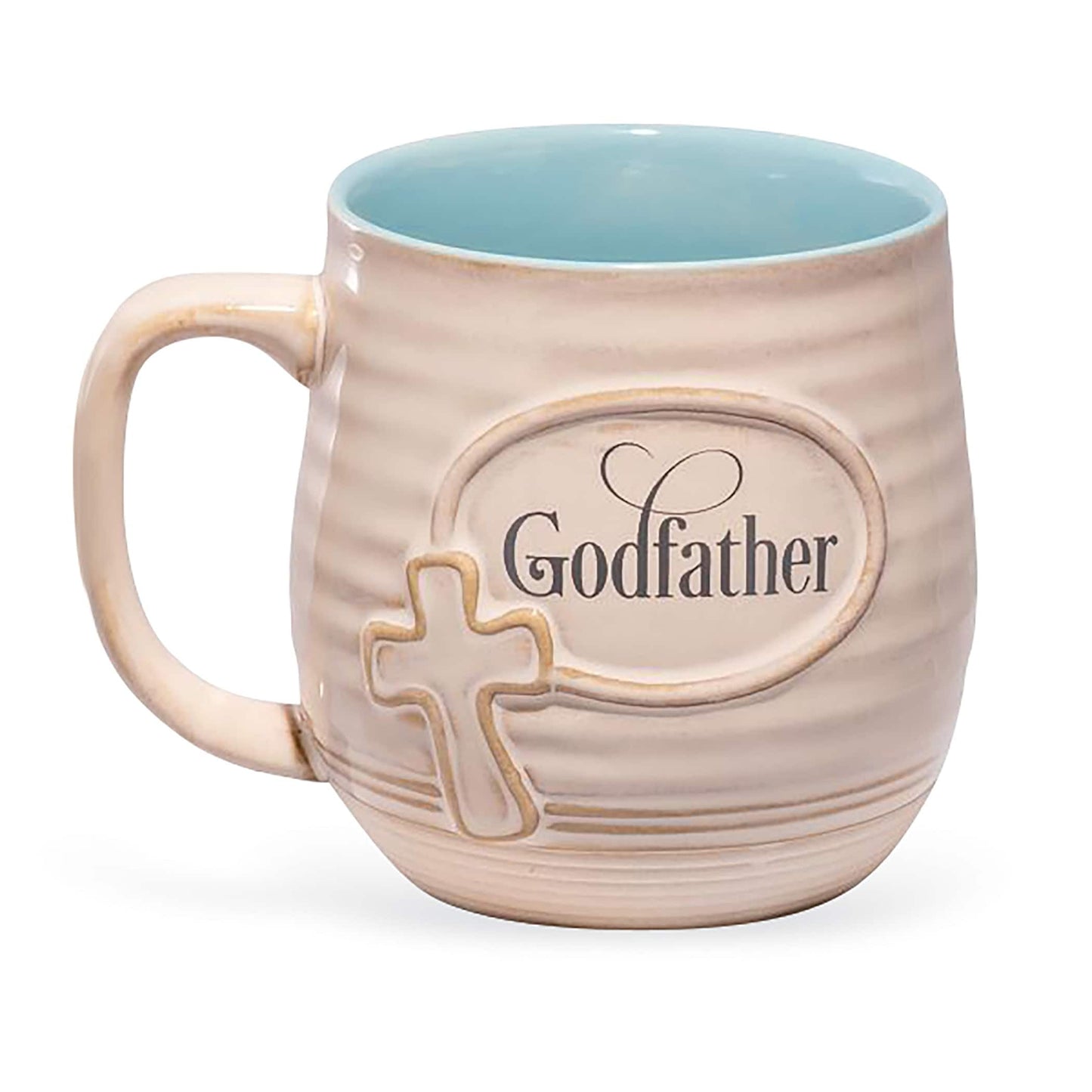 Collections Etc Ceramic Godparent Sentiment Mug 5.31 x 4.13 x 4.13