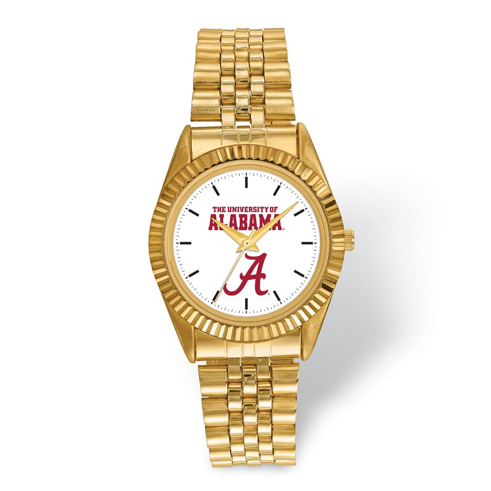 LogoArt University of Alabama Pro Gold-tone Gents Quartz Watch QUAL166