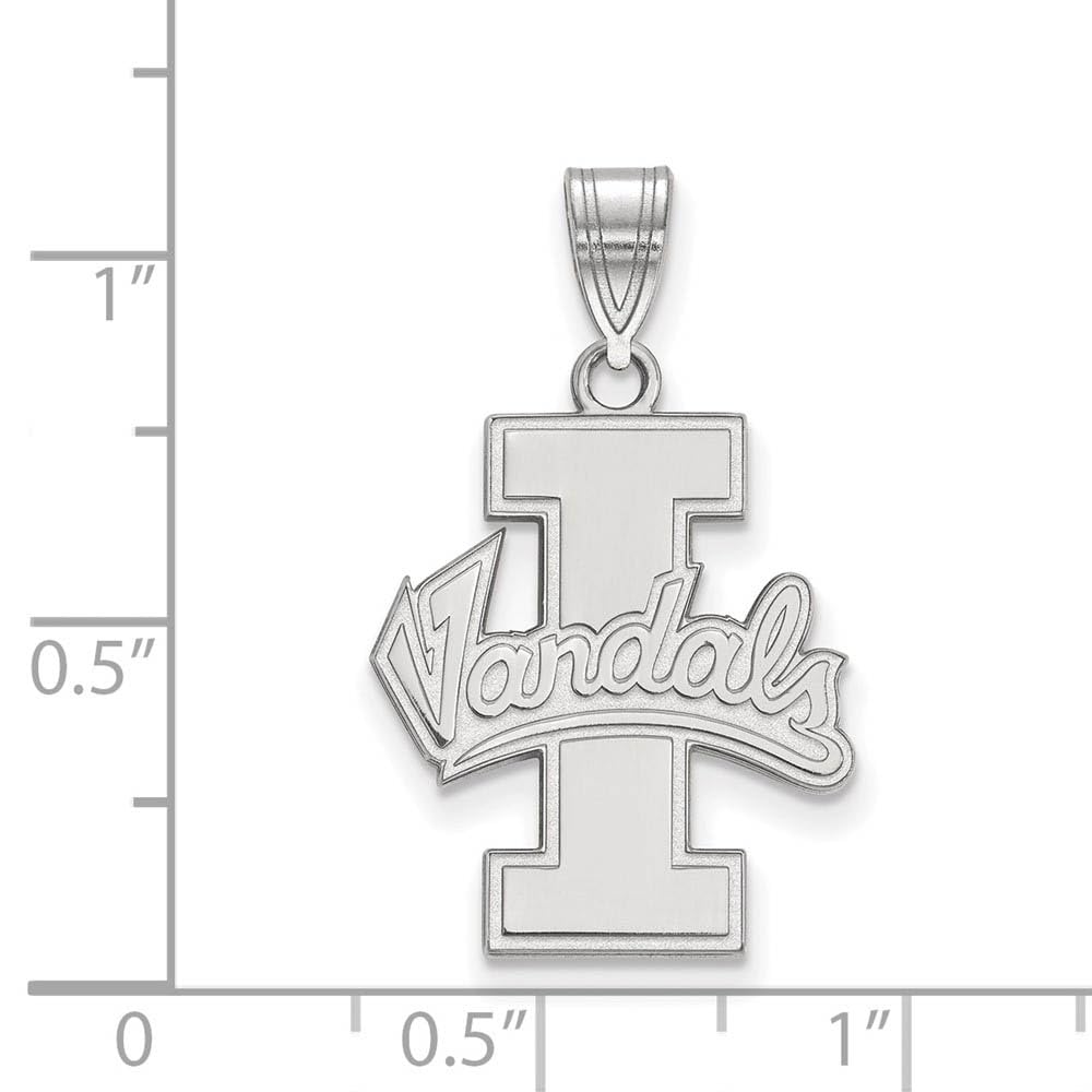 Sterling Silver LogoArt Official Licensed Collegiate University of Idaho (UI) Large Pendant