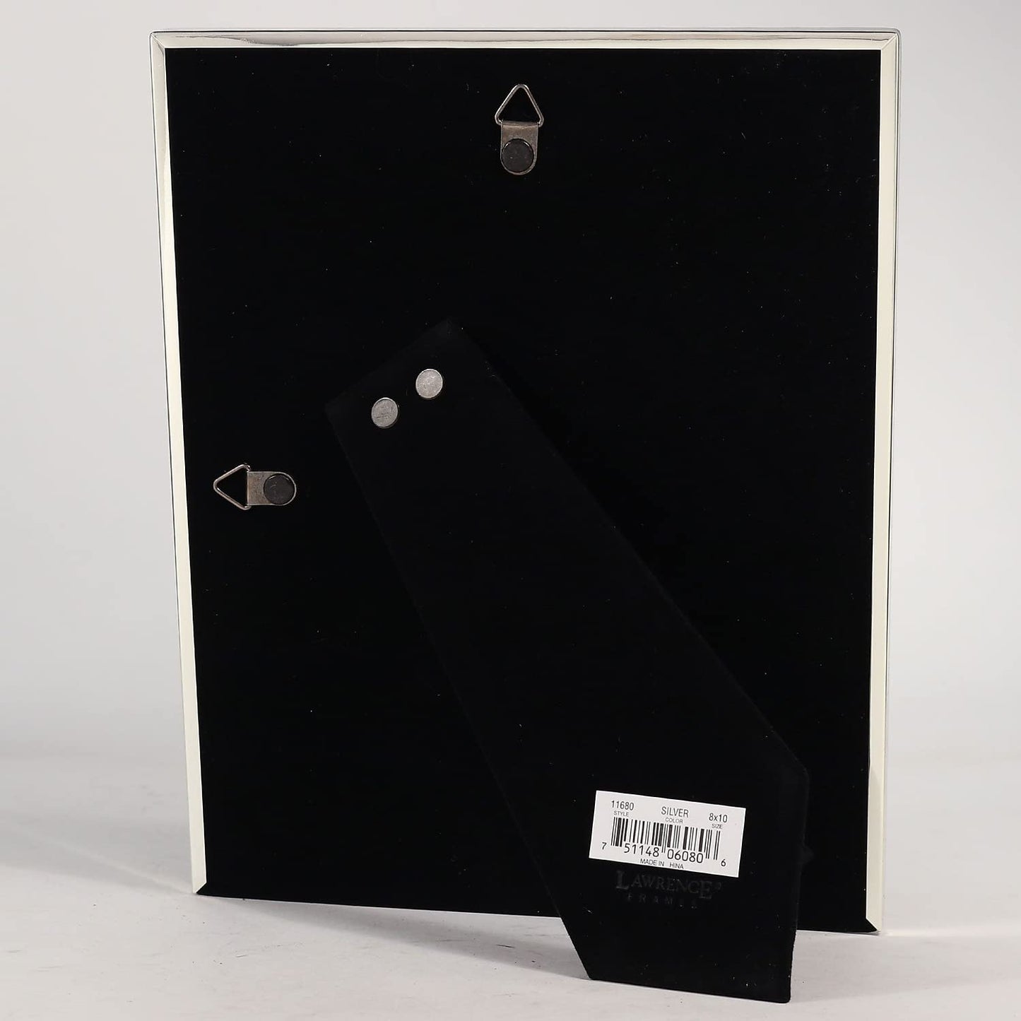 Lawrence Frames Polished Silver Plate 8x10 Picture Frame - Bead Border Design