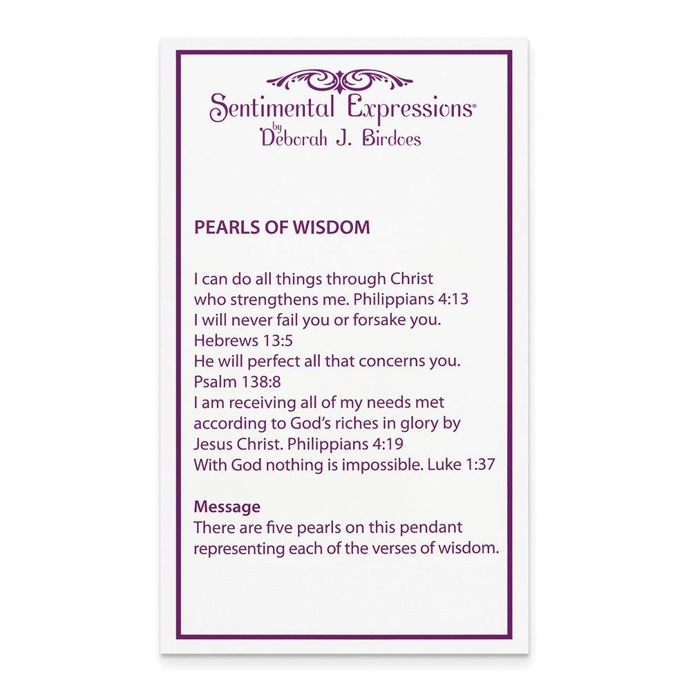 Sentimental Expressions Sterling Silver Rhodium-plated Antiqued FW Cultured Pearls of Wisdom 18in Necklace