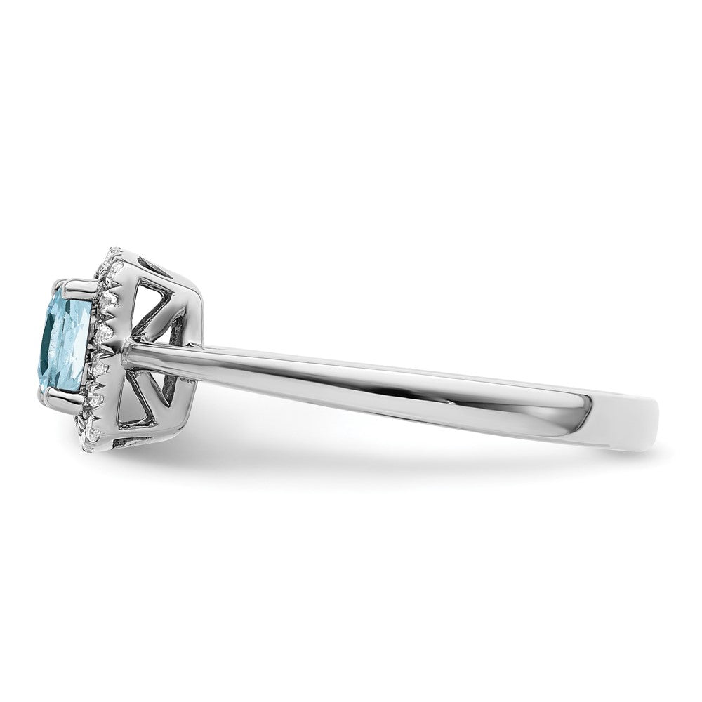10kw ANT Aqua and Diamond Ring